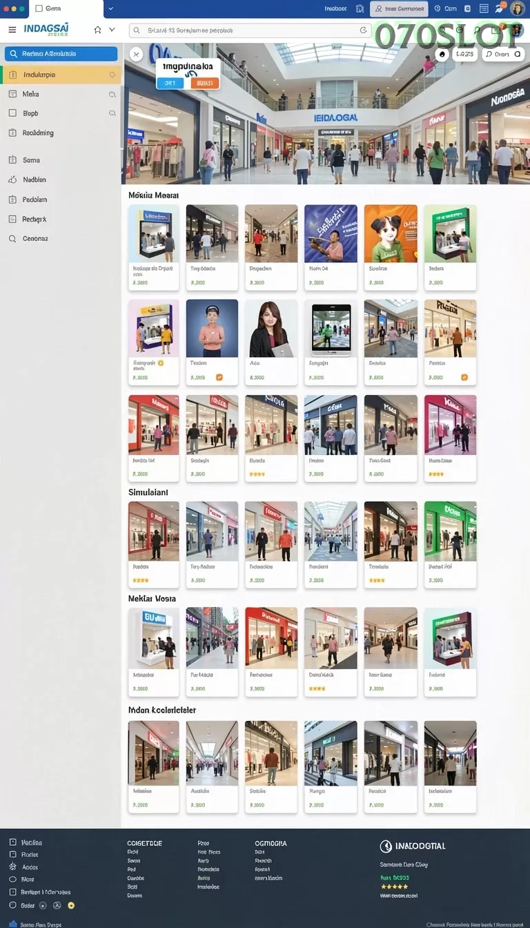 Cuplikan layar IDC88JOKER — menu navigasi