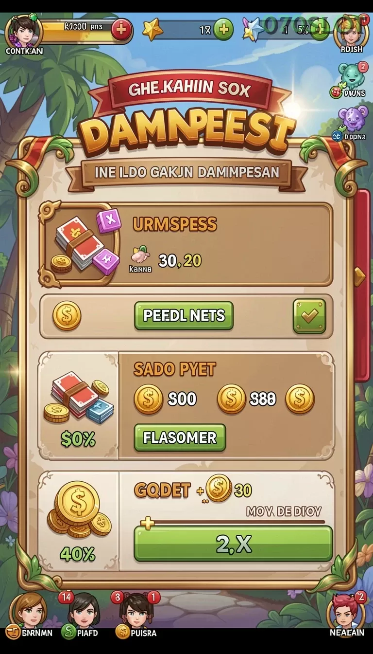 Cuplikan layar DEPOSIT42 — menu navigasi